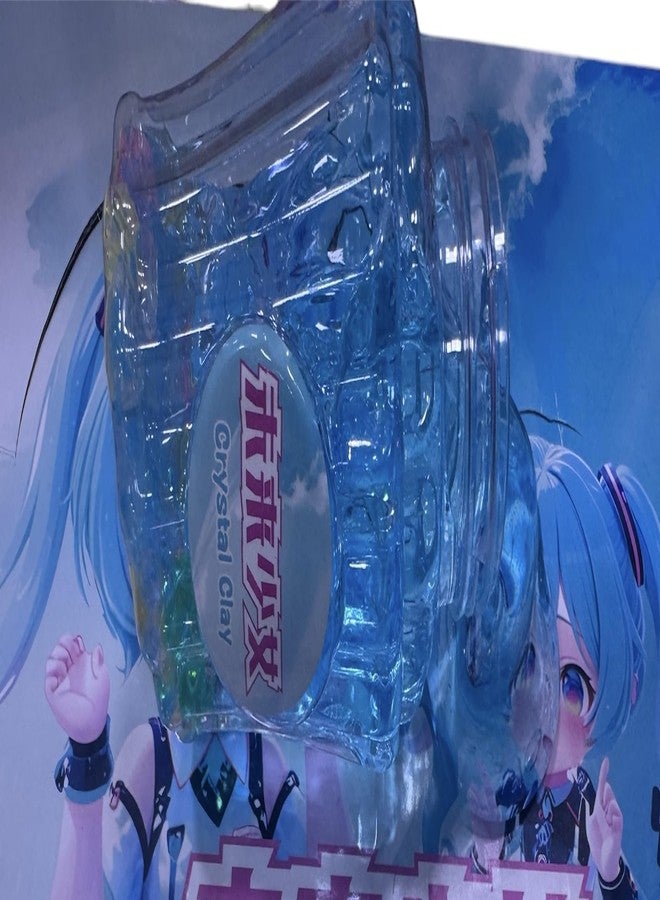 Richtots Premium Blue Crystal Non Sticky Slime with Crystals Parts-1Piece - Image 4